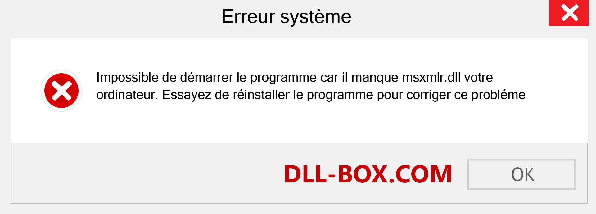 Le fichier msxmlr.dll est manquant ?. Télécharger pour Windows 7, 8, 10 - Correction de l'erreur manquante msxmlr dll sur Windows, photos, images